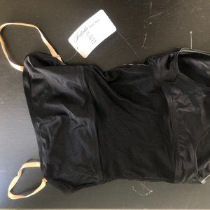 Natalie Dancewear black mesh leotard. Size S.